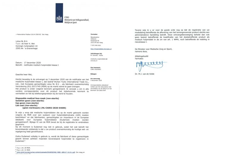 CE certificates for all products_